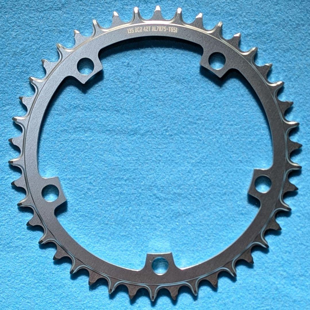 PassQuest カンパ 5アーム(135mm)用 チェーンリング 42T