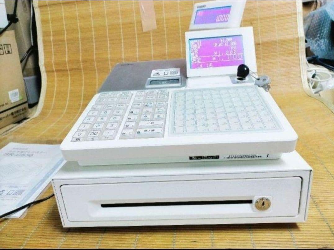 カシオレジスター　SR-CS550　スマホ連携Bluetooth　550654