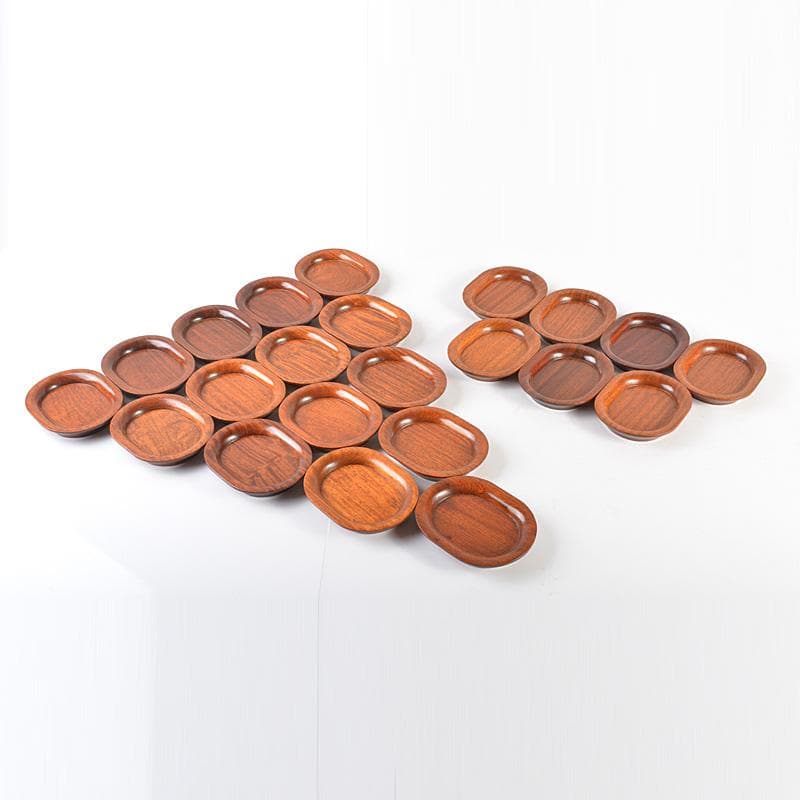 煎茶道具　唐木製　茶托　二十二客　まとめて　C　5705