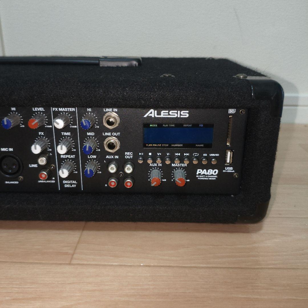 【パワードミキサー】Alesis PA80 ポータブルPAシステム