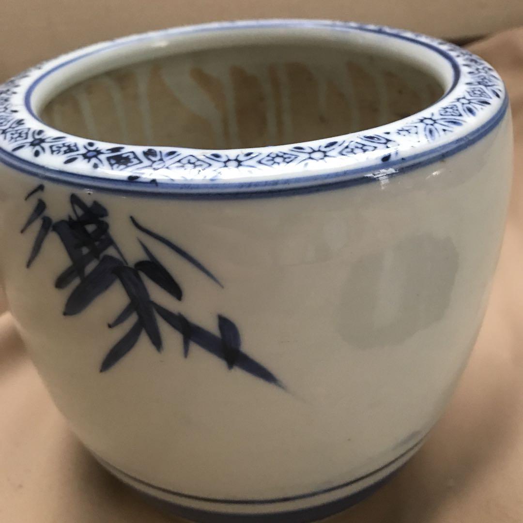 お値引き アンティーク 火鉢 竹 良縁 めだか鉢