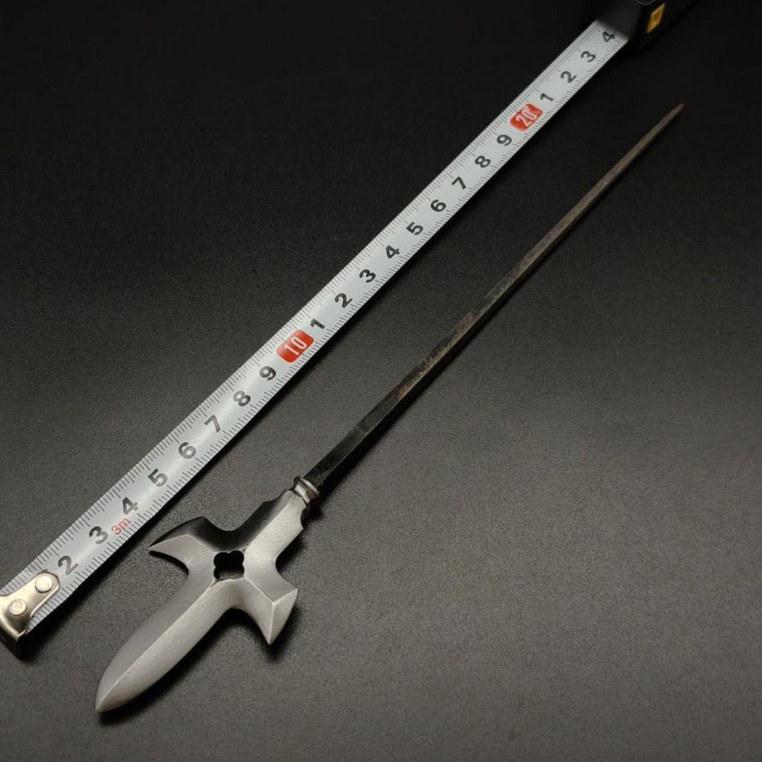 年末セール　武道具　矢じり　十文字槍　木瓜透　鏃　古式　弓道具　鉄製　職人作