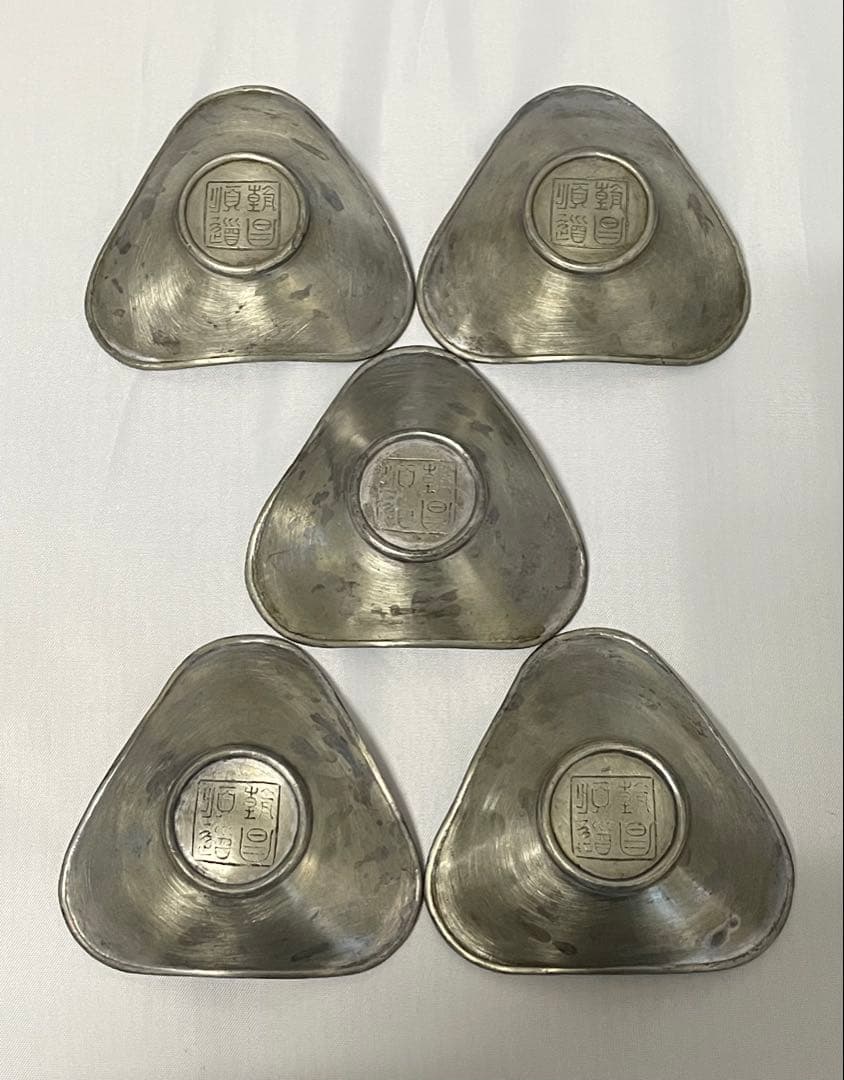 古錫唐物茶托五客セット