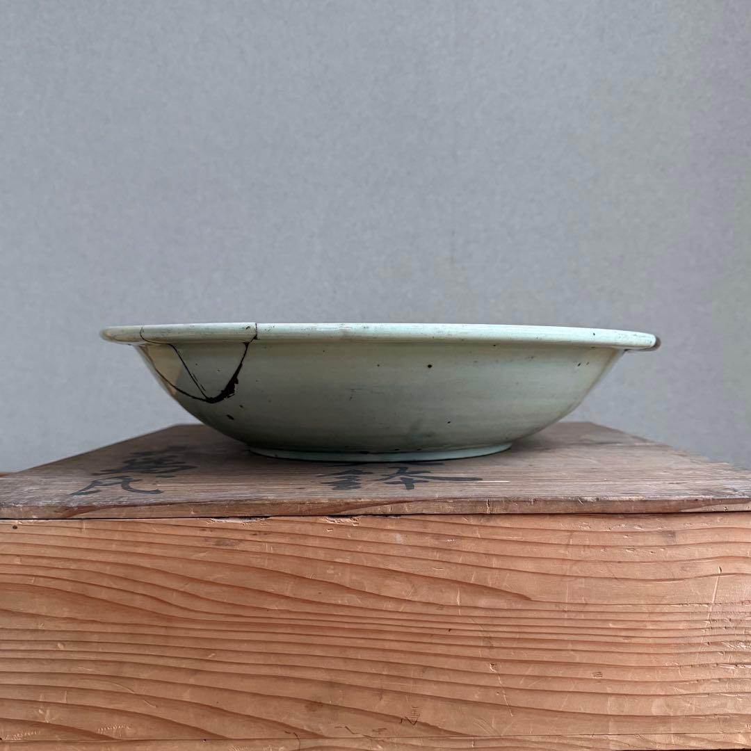 初期伊万里 古波佐見 青磁 大皿 大盤 江戸時代 呉須赤絵 鍋島 古美術 骨董