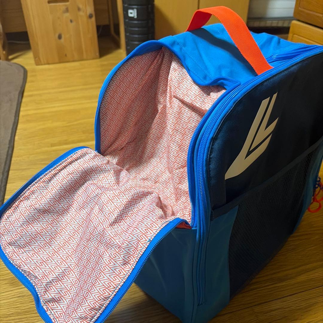 LANGE スキー用バッグ 中型 青/オレンジ