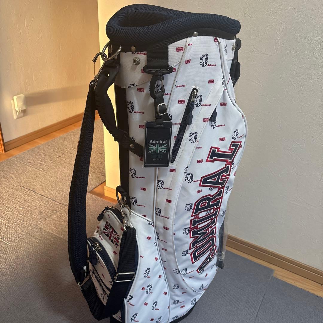 ぷりけつAdmiral キャディバッグ ホワイト