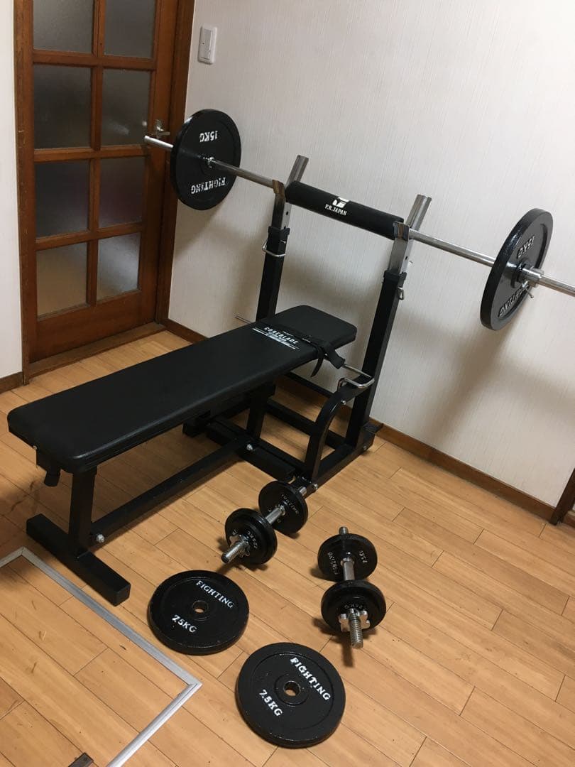 FIGHTING ROAD ベンチプレスセット70Kg 引き取り限定