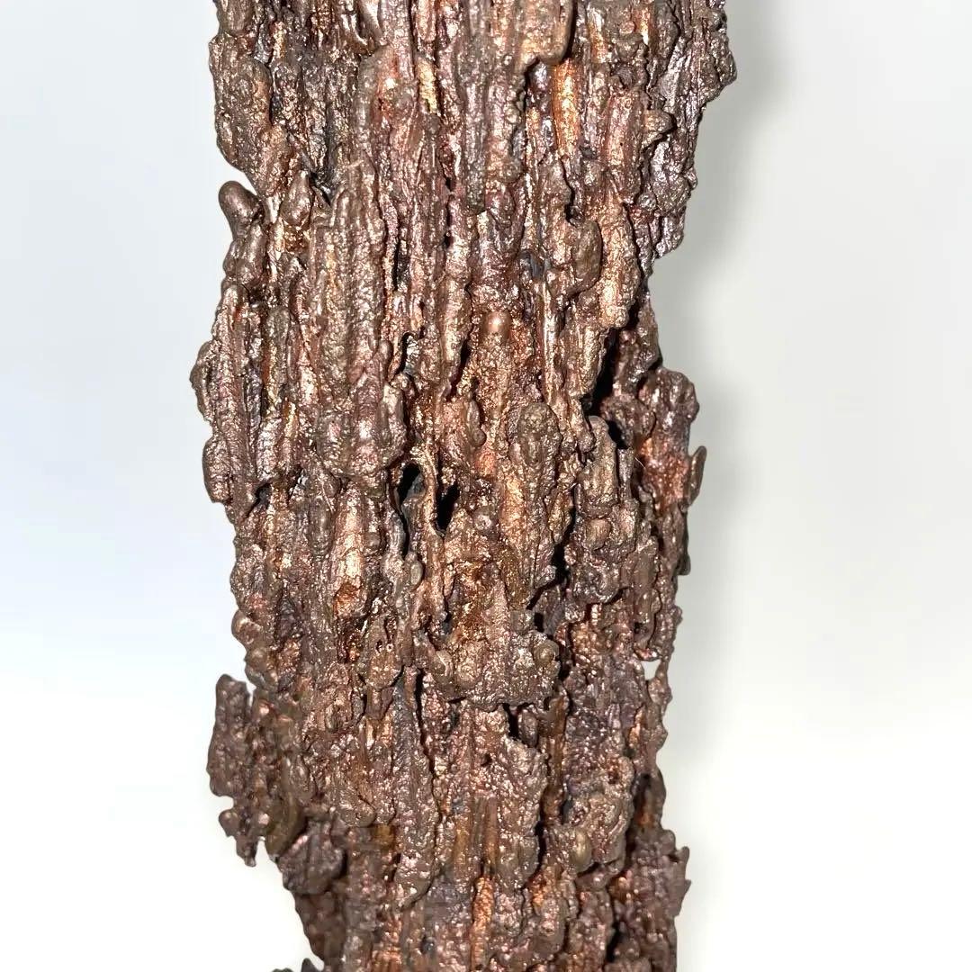 銅製ドロップ状オブジェ ジャンク品 素材・製造元不明