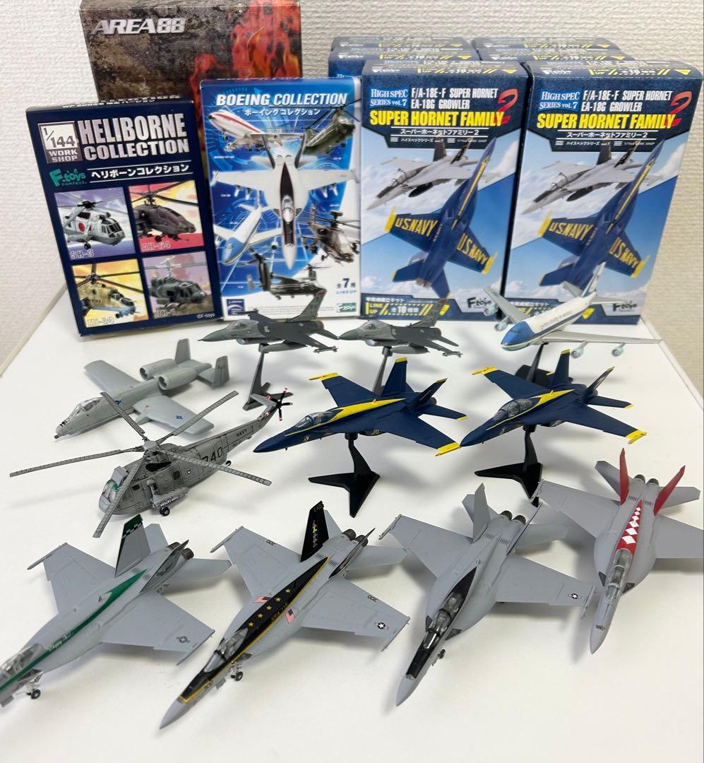 【エフトイズ】11機セットF-16、F/A-18、SH-3、A-10、VC-25