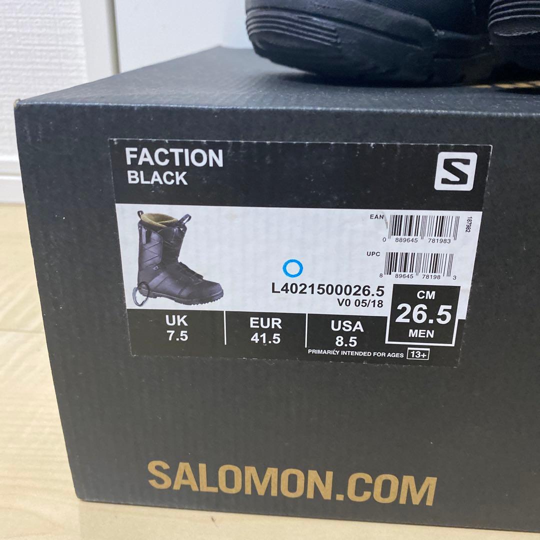 【即日発送_送料無料】スノボブーツ　SALOMON FACTION 26.5cm