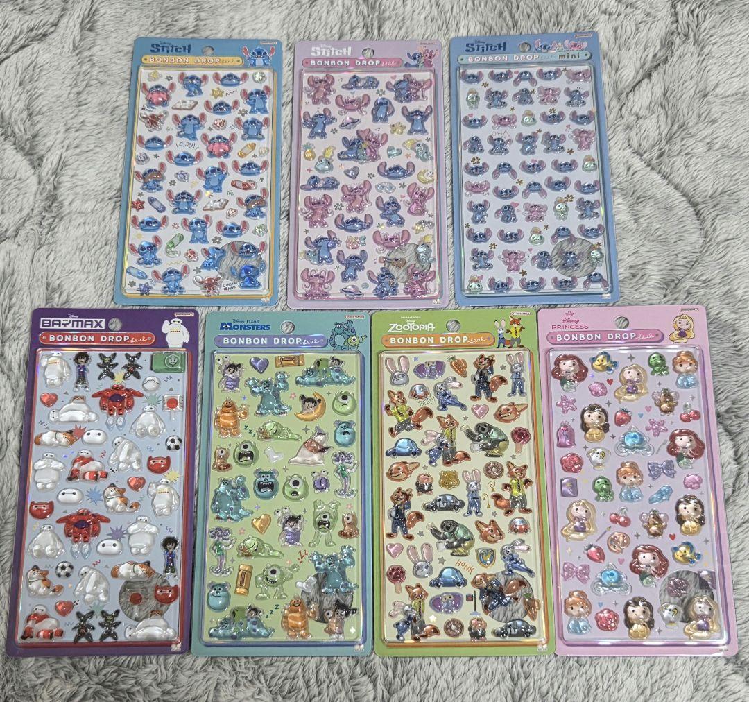 ボンボンドロップシール　ディズニー　まとめ売り