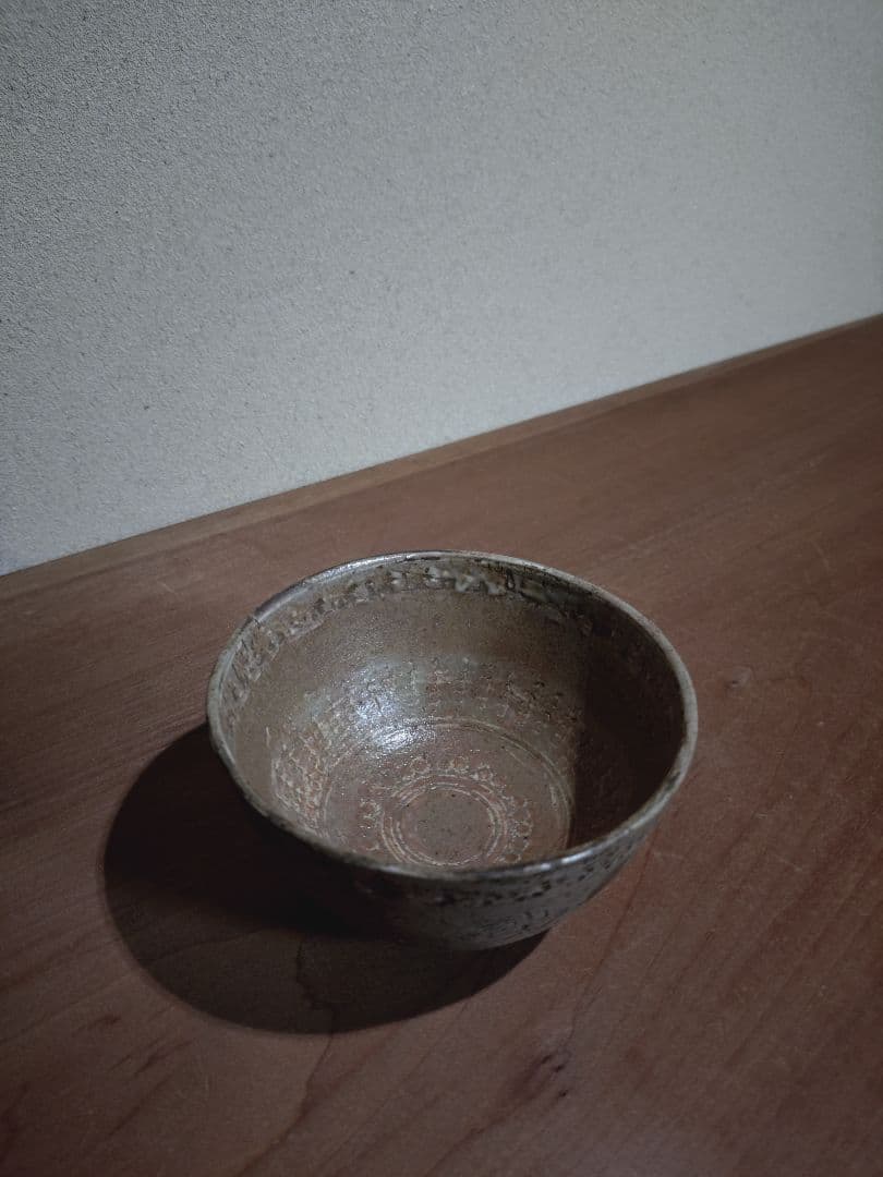 李朝 御本三島 雲龍紋 象嵌 茶碗 茶道具