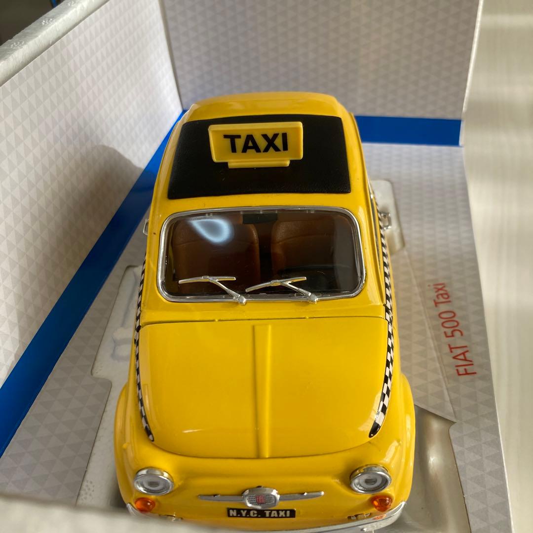 Bburago FIAT 500 タクシー 1/18