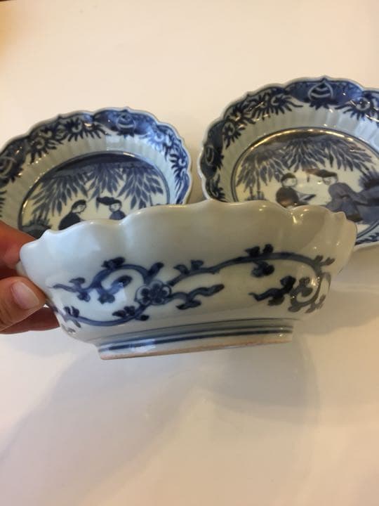 古伊万里 五寸皿  3枚組