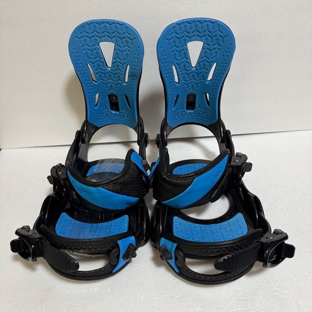 MLサイズ スノーボード ビンディング ブラック/ブルー　黒色青