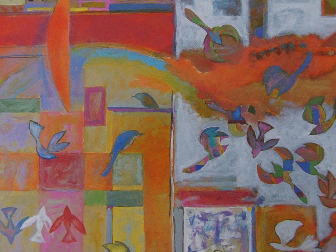 根岸正、【春のラプソディー〈小鳥たち〉】、希少な額装用画集より