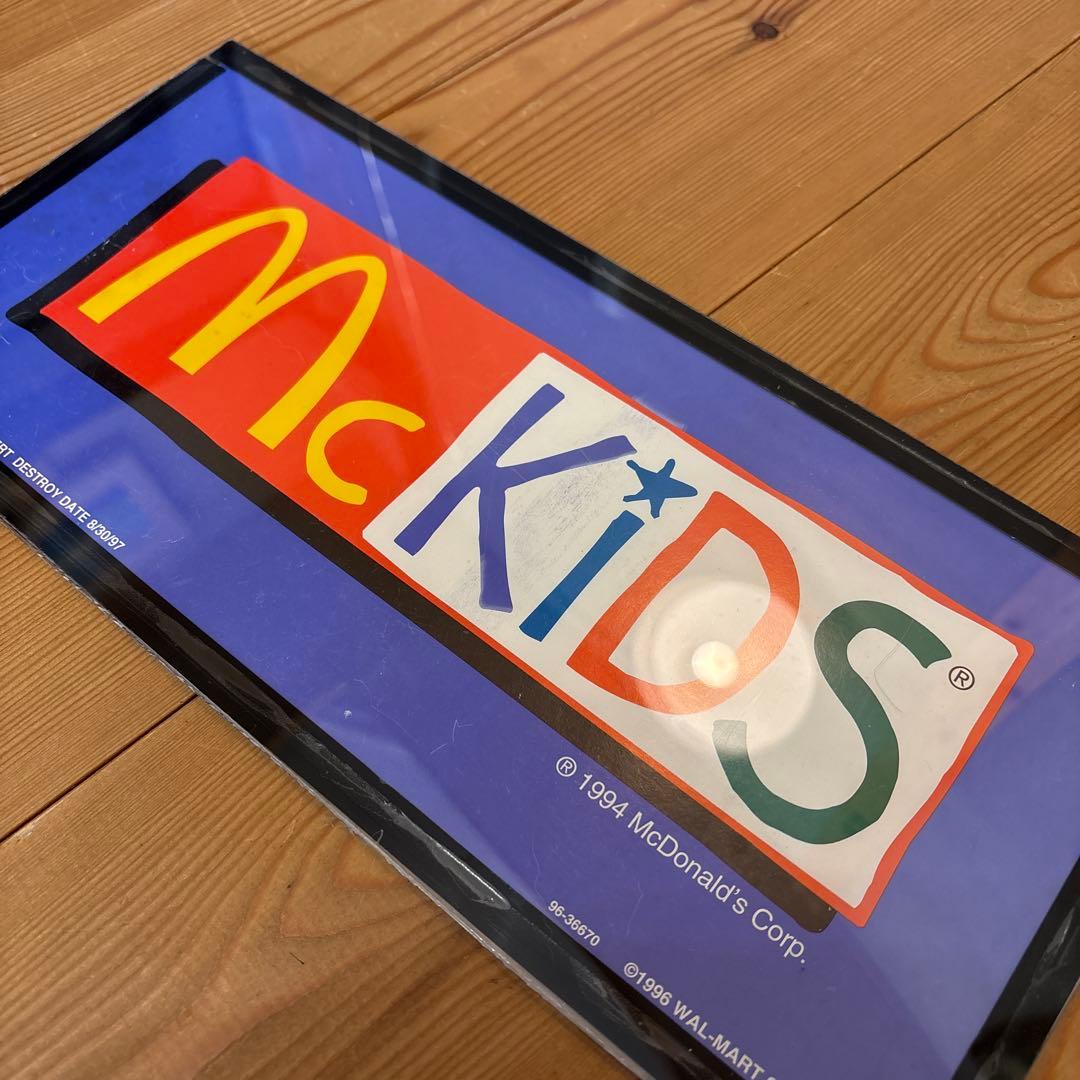 80s 90s McKids ディスプレイ　看板　マクドナルドランド　ステッカー