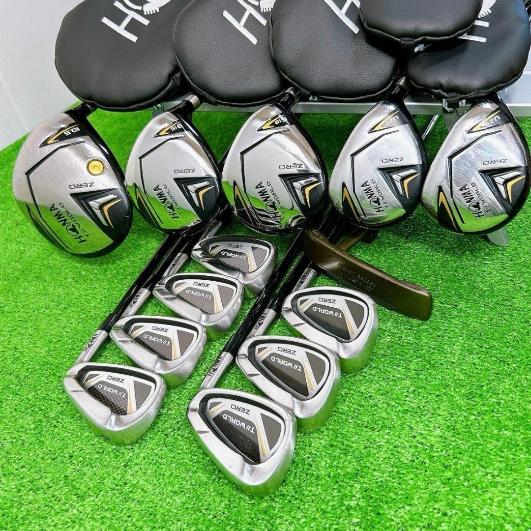 【豪華13本】ホンマ ツアーワールド ゼロ メンズクラブセット バッグ付 初心者
