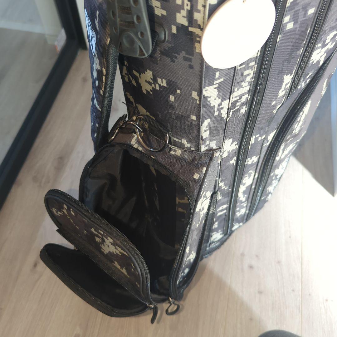 キャディバッグ 14分割 9.0型 美品 迷彩柄