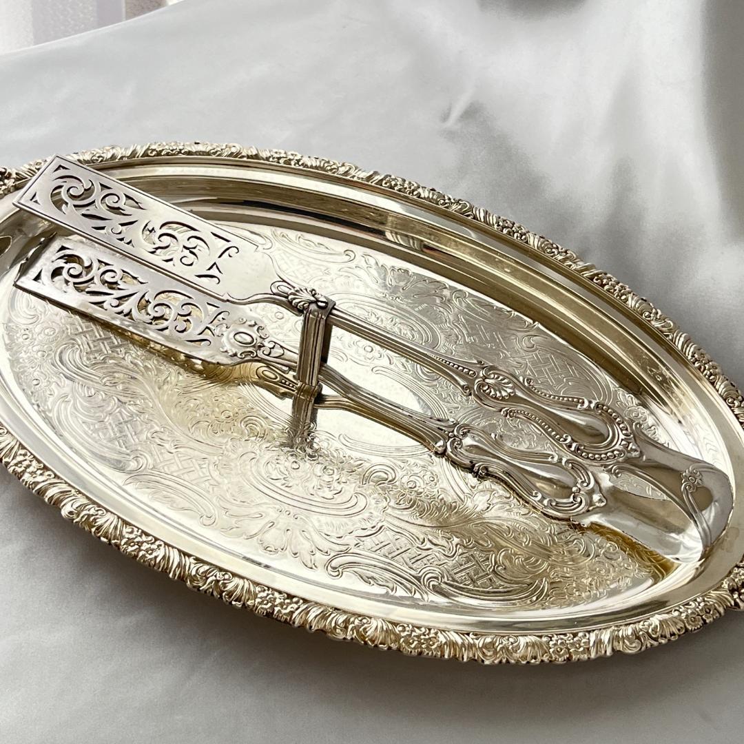 【ELKINGTON & CO】 アスパラガストング 透かし 29 cm 大型