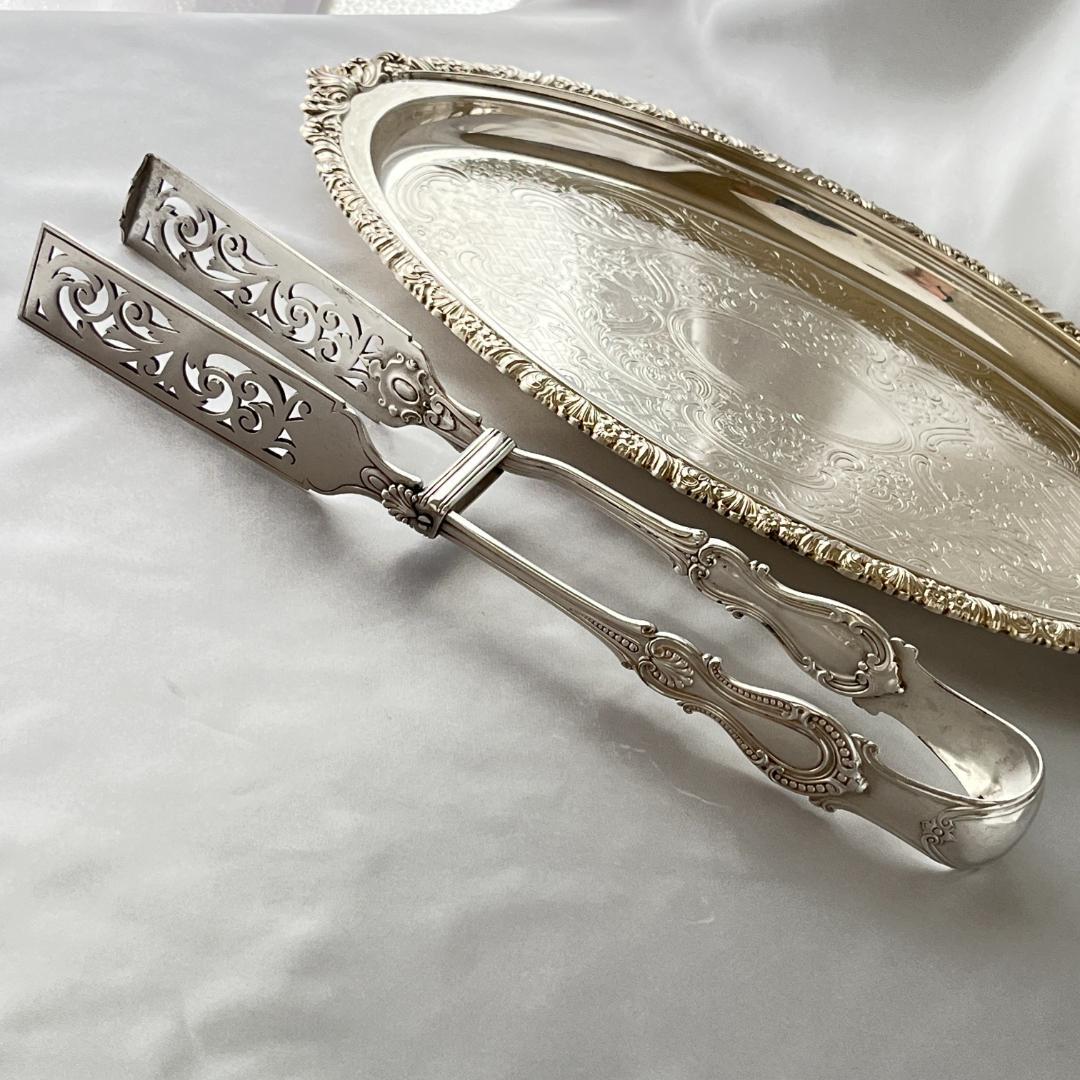 【ELKINGTON & CO】 アスパラガストング 透かし 29 cm 大型