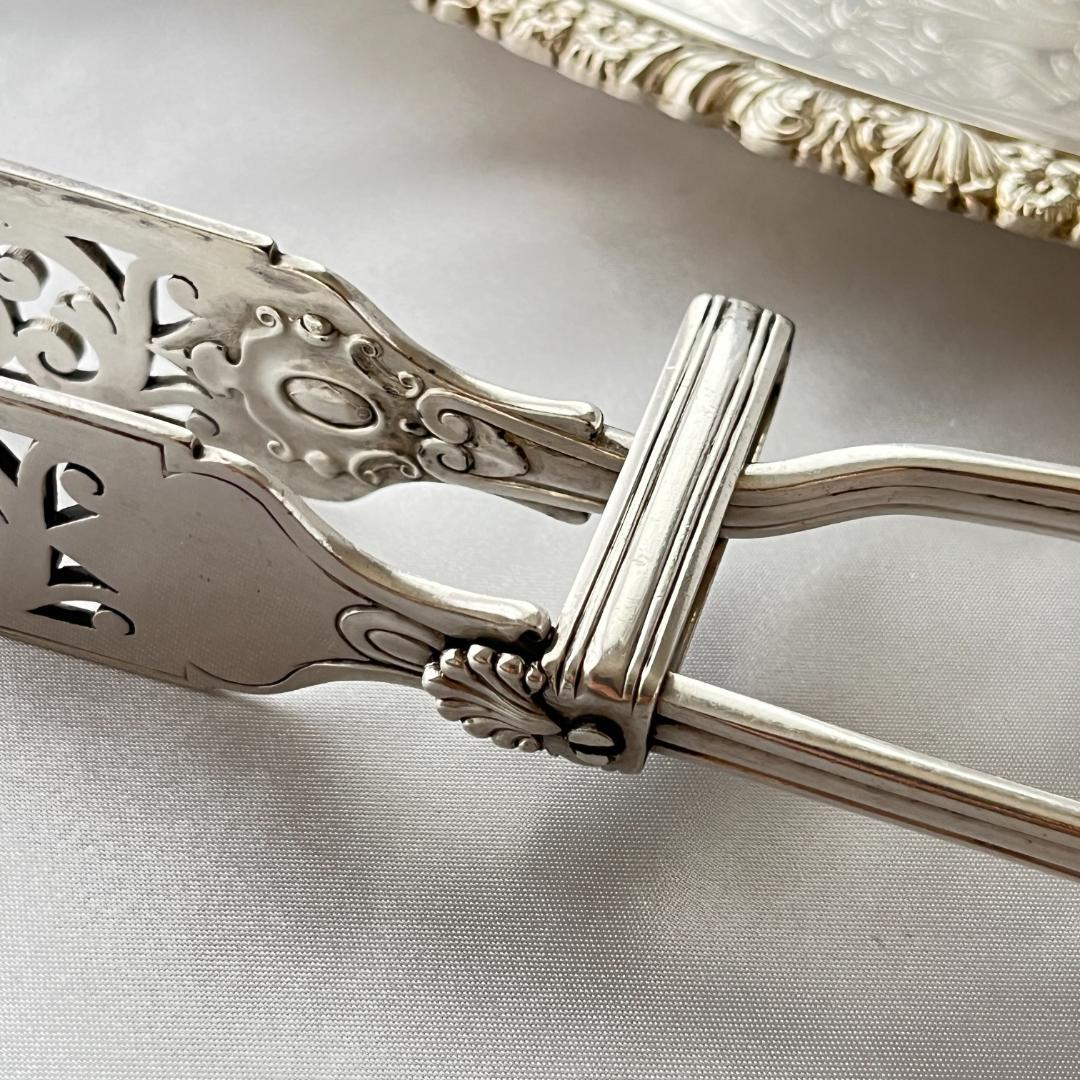 【ELKINGTON & CO】 アスパラガストング 透かし 29 cm 大型