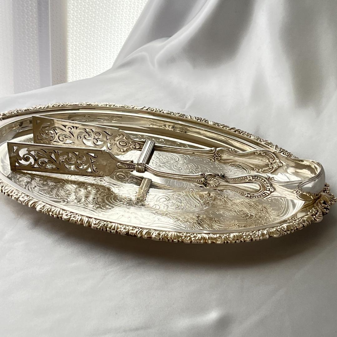 【ELKINGTON & CO】 アスパラガストング 透かし 29 cm 大型