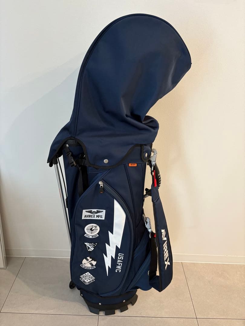 AVIREX ゴルフバッグ ネイビー