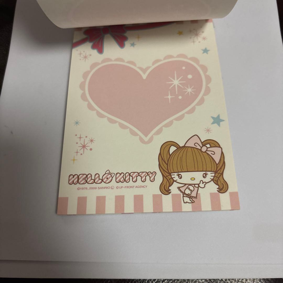 【未使用】　辻希美 ハローキティ コラボメモ 辻ちゃん HELLO KITTY