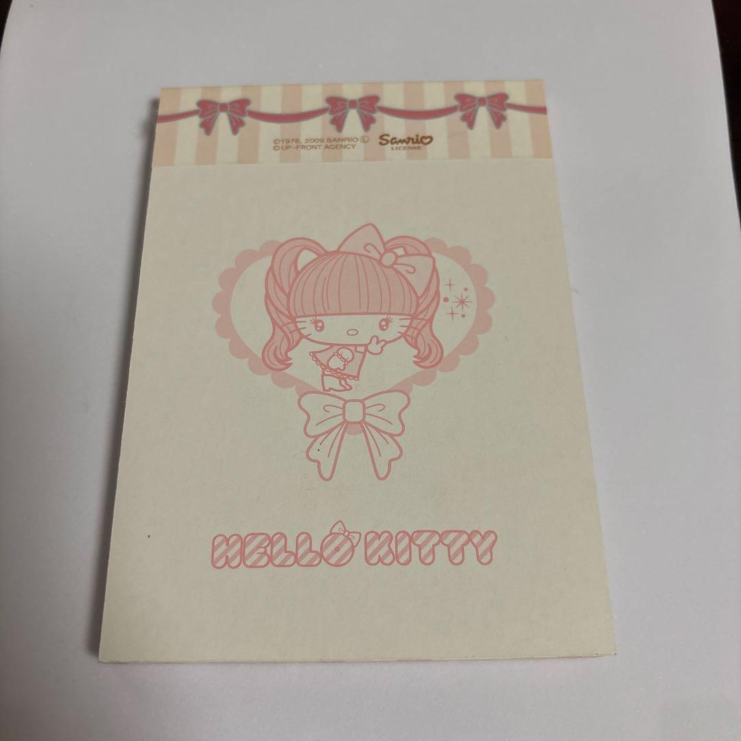 【未使用】　辻希美 ハローキティ コラボメモ 辻ちゃん HELLO KITTY