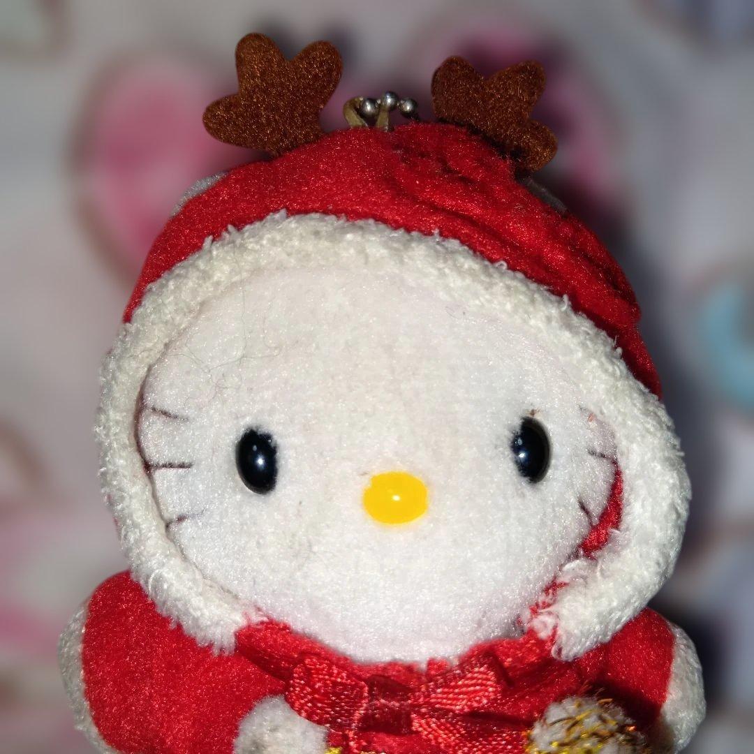 ハローキティ 25周年限定トナカイサンタぬいぐるみマスコット1999レアXmas