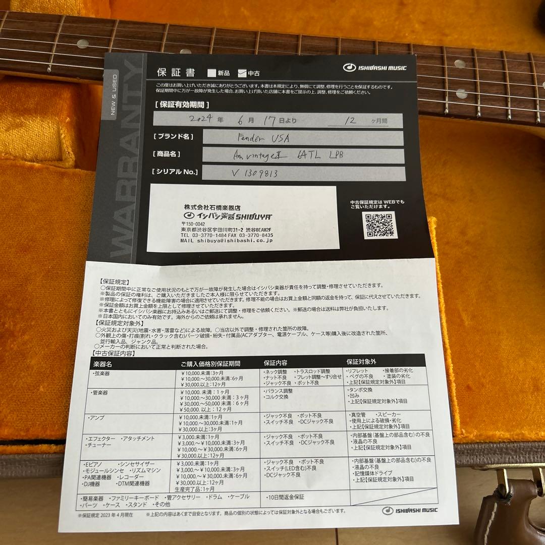 【美品】Newアメビン64 テレキャス 極薄ラッカー 軽量アルダー