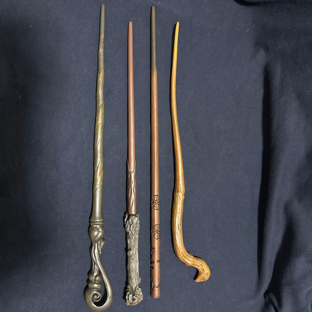 ハリー・ポッター 杖 4本セット 正規品 刻印あり 箱なし