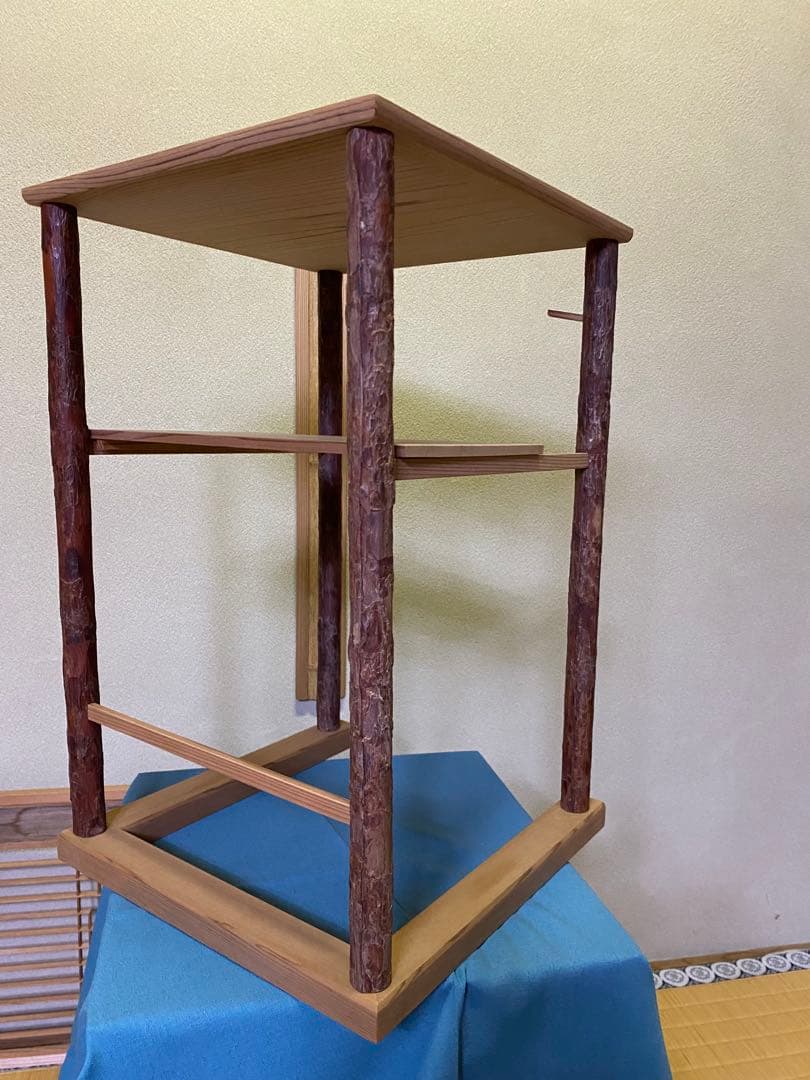 茶道具/寒雲卓　円能斎好写し　組立式