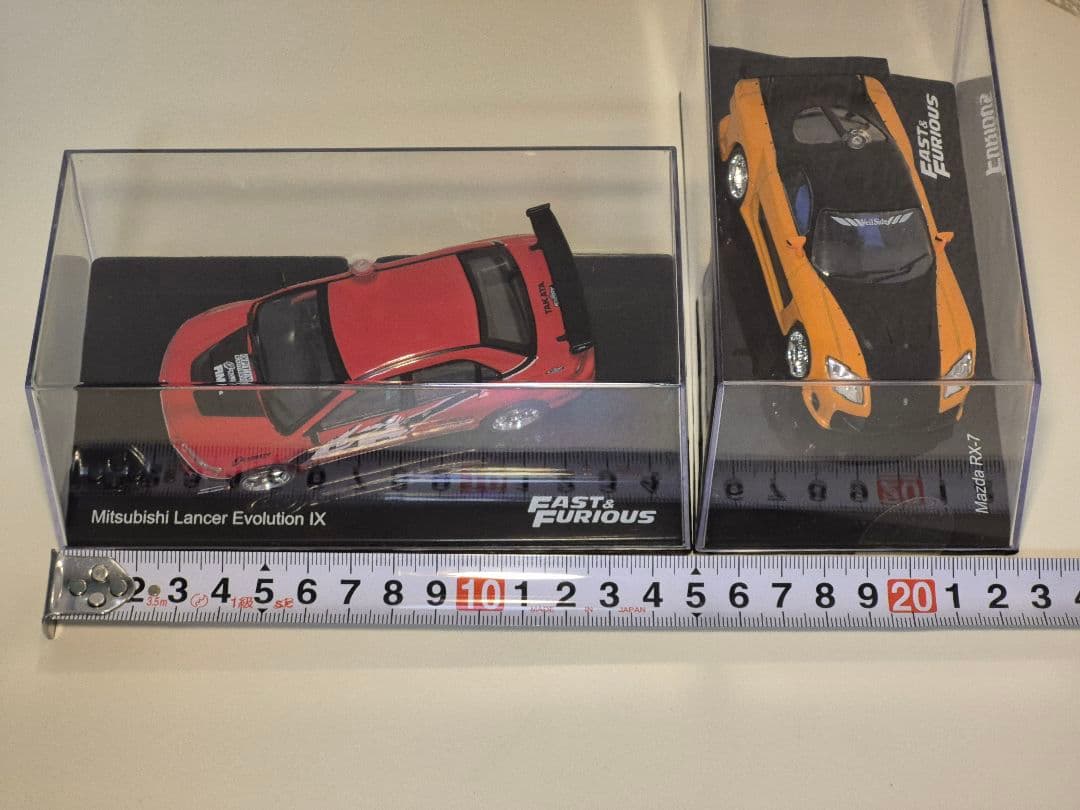 1/43　ワイルドスピード カーコレクション　RX-7／ランエボ