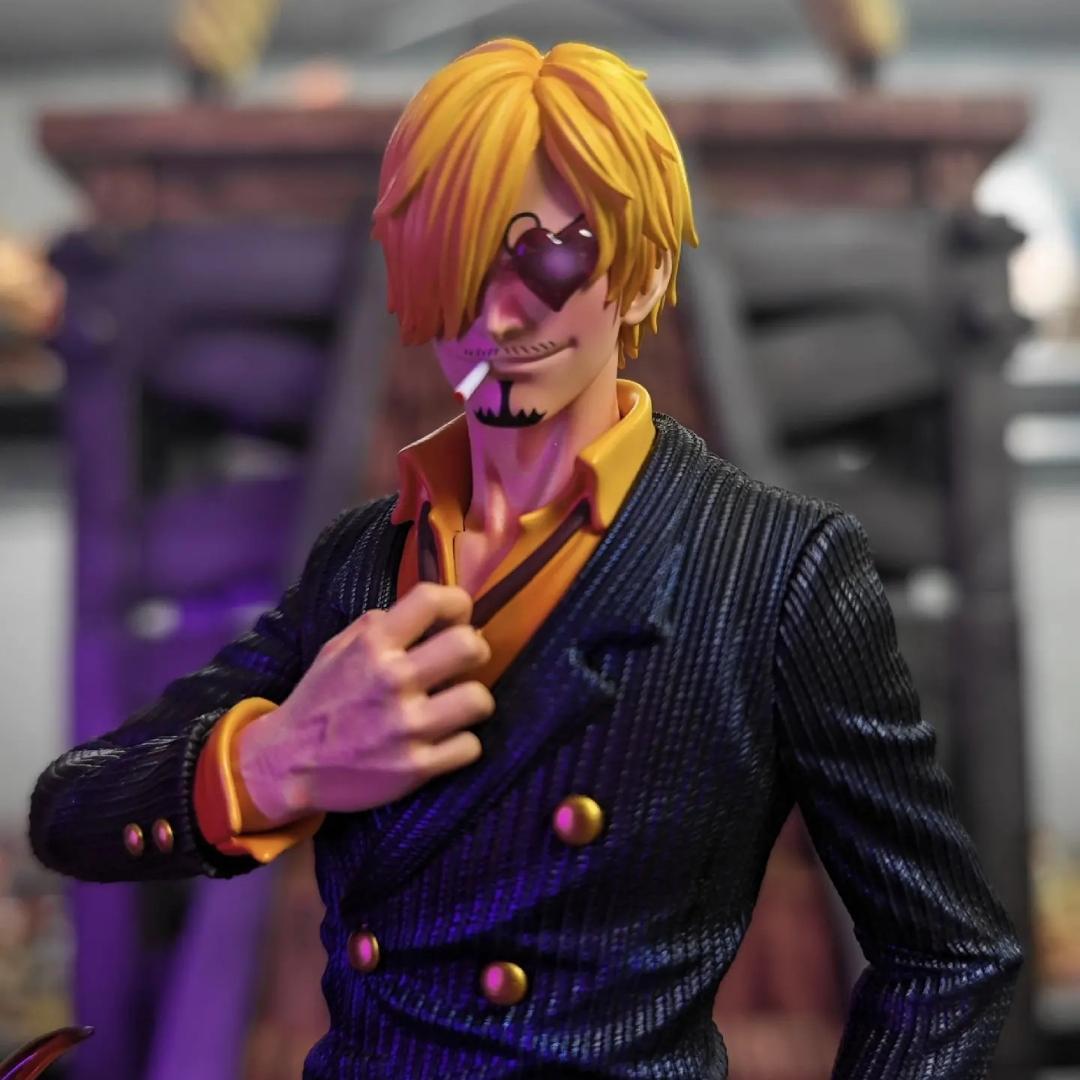 ワンピース 麦わら海賊団 サンジ ガレージキット フィギュア LXスタジオ 黒