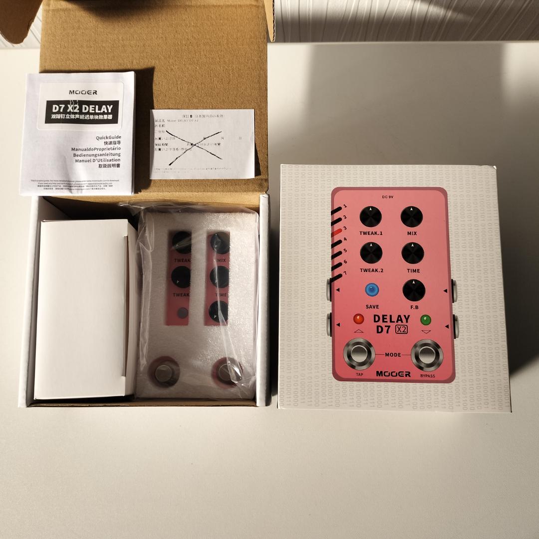 新品：Mooer D7 X2 DELAY（ディレイ）
