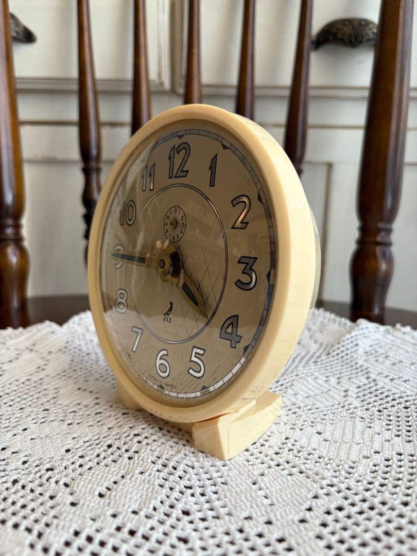 フランスヴィンテージ　JAZ 目覚まし時計　アメリ　キレンジャク　ディスプレイ品