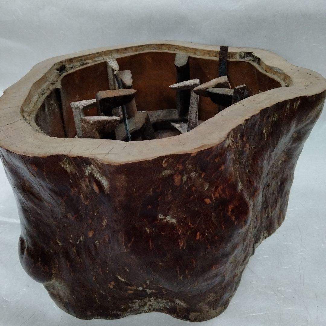 天然木　火鉢　五徳　まとめ売り　切り株レトロ
