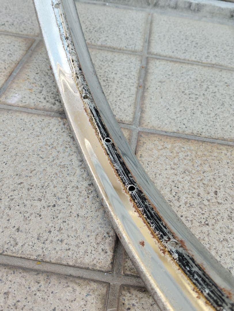 稀少新品 昭和30年代 BEリム 26 1 3/4？柳原 運搬車32穴サビ多数