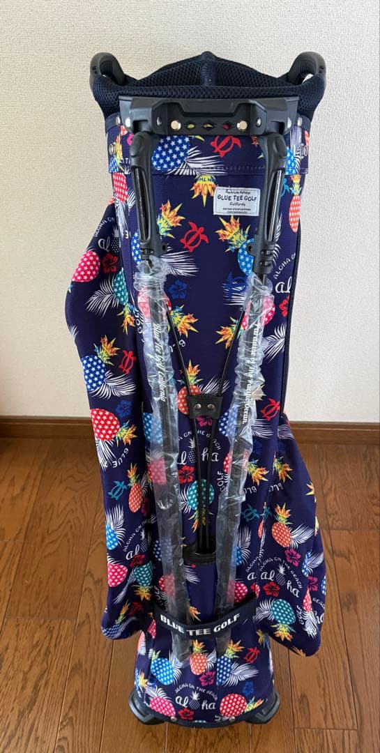 【美品】ブルーティーゴルフ 軽量 スタンド キャディバッグ ポップンパイン