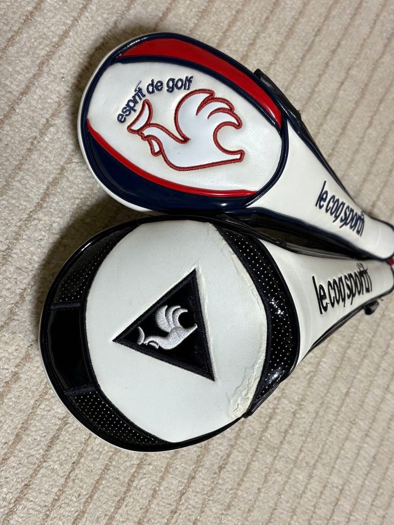 le coq sportif キャディバッグ ホワイト/ブラックおまけ付き