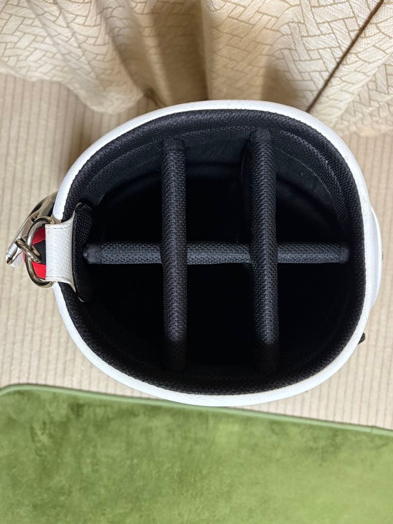 le coq sportif キャディバッグ ホワイト/ブラックおまけ付き