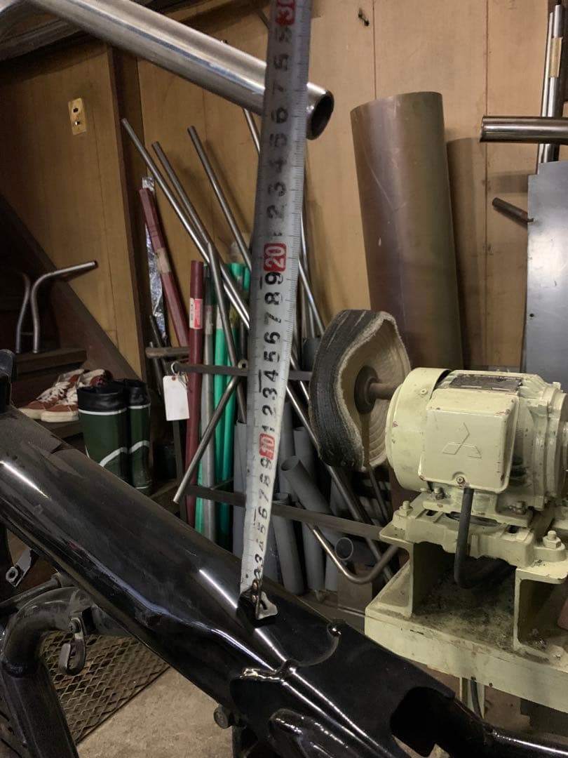 IMF製 クロームメッキ ラビットハンドル #1 SR400 / 500