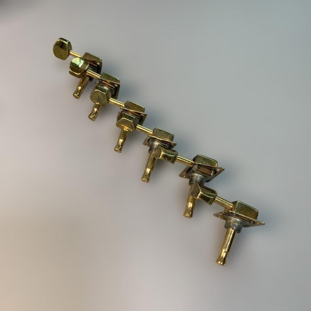 フェンダー　ビンテージパーツ　70年代　Fギア　1セット　ゴールド