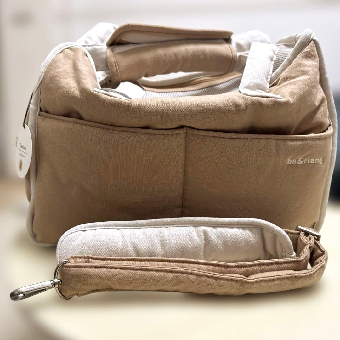 【ba&tang】ラインソフトキャリーバッグ　Ｍサイズ