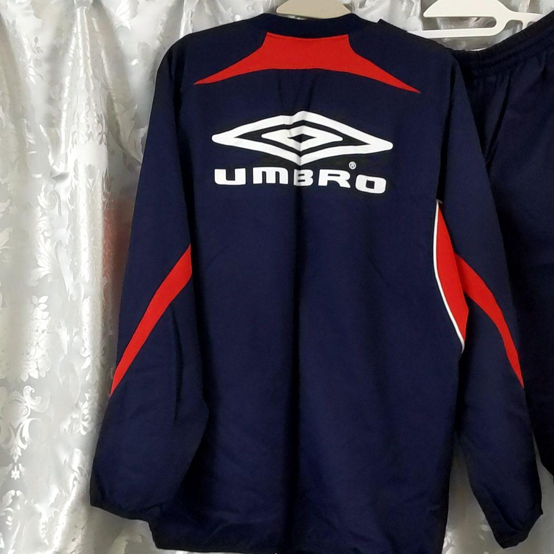 【フォロー割10%オフ】UMBRO ピステ上下 ネイビー/レッド(中綿あったか)