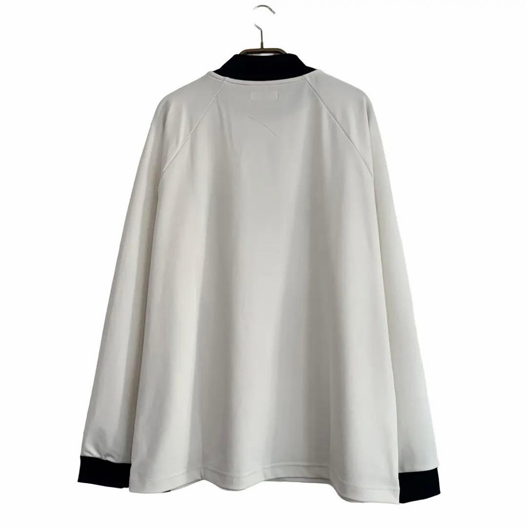 【未使用品】8gshoot モックネックシャツ 白 ネイビー L