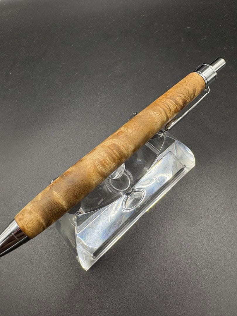 あ*き様 526超極上　マーブルウッド　瘤杢　木軸シャーペン　ボールペン