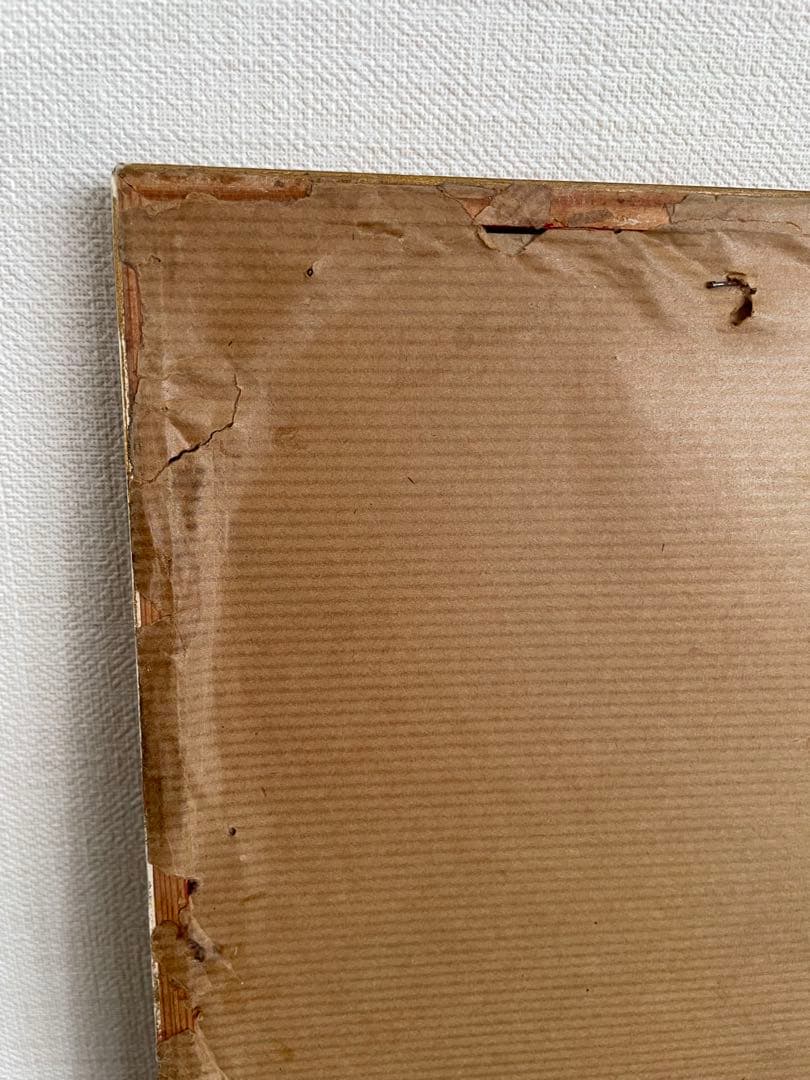 アンティーク　フレーム 鳥の絵画　リトグラフ